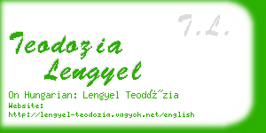 teodozia lengyel business card